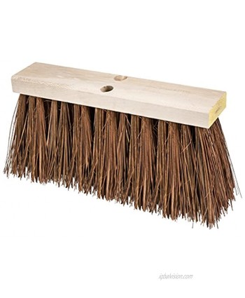 PFERD 89346 Heavy-Duty Street Sweeping Broom with Sanded Hardwood Block 16" Block Length 7-1 4" Trim Length