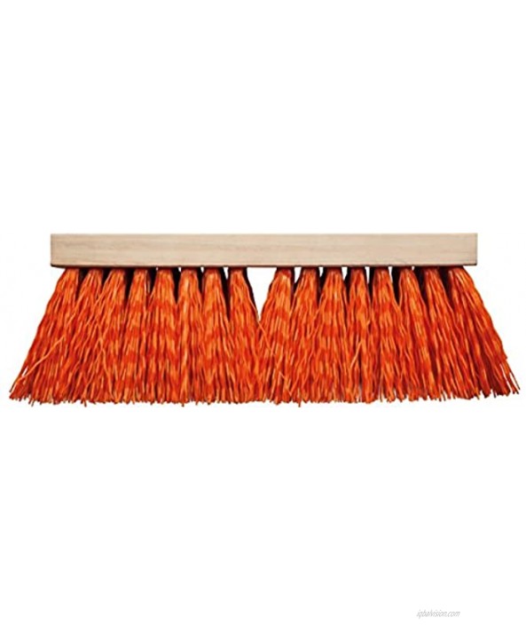 PFERD 89353 Heavy-Duty Street Sweeping Broom with Sanded Hardwood Block 16 Block Length 5 Trim Length